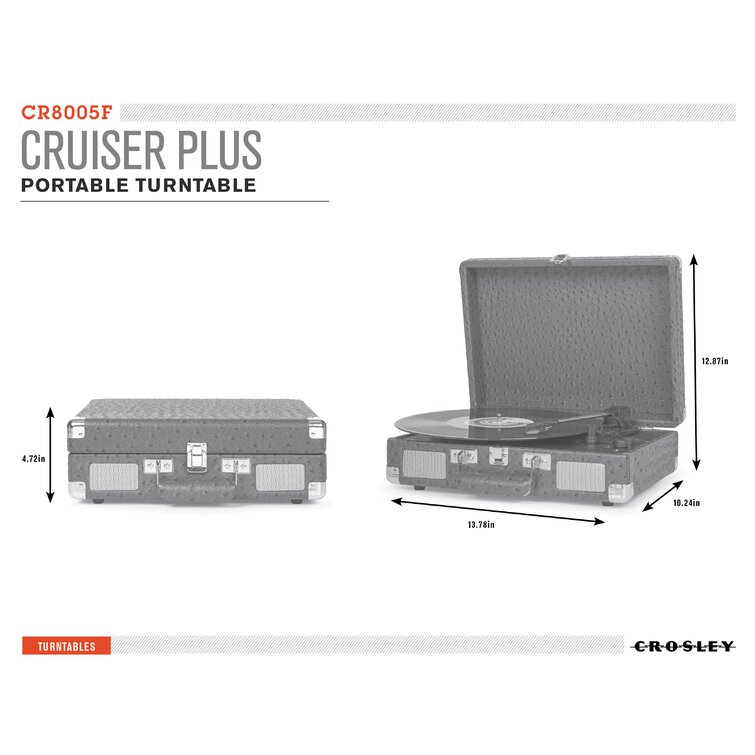 Crosley Electronics Portable 3 - Speed Turntable Decorative Record